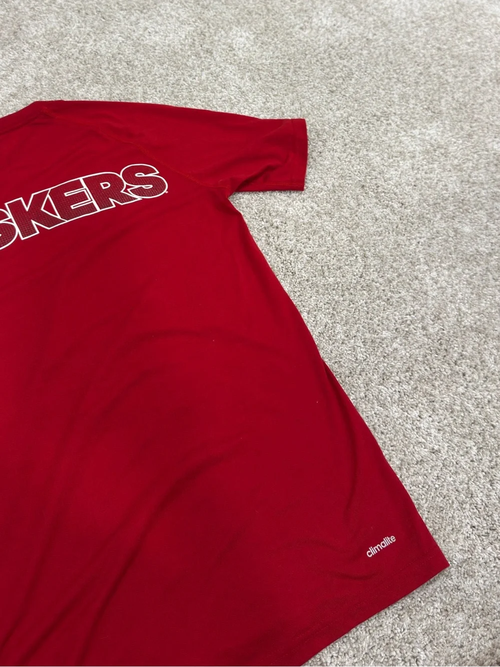 NWT adidas Unisex Red Nebraska Cornhuskers 'N' Performance Tee